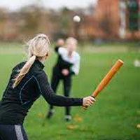 rounders in Battersea Park (Summer)